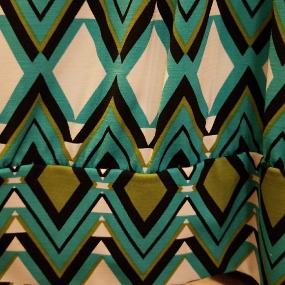 Chevron Pattern Dress Top - Picture 3 of 4